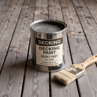 Quick Drying Decking Stain in Rocky Grey, 5L