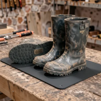 Heavy Duty Rubber Boot Scraper Mat, 40cm x 60cm