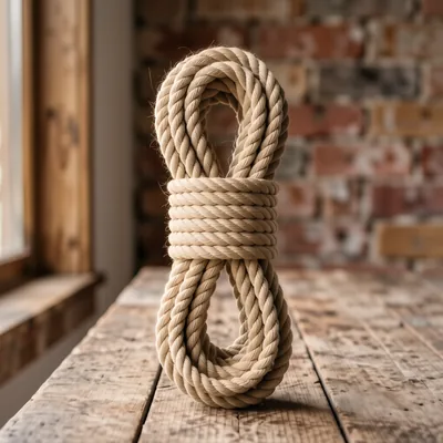 30mm Natural Jute 3-Strand Decking Rope, 30 Metre Length