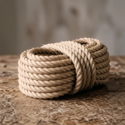 30mm Natural Jute 3-Strand Decking Rope, 35 Metre Roll