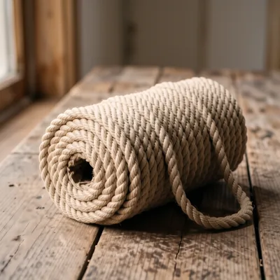 30mm Natural Jute 3-Strand Decking Rope, 70 Metre Roll