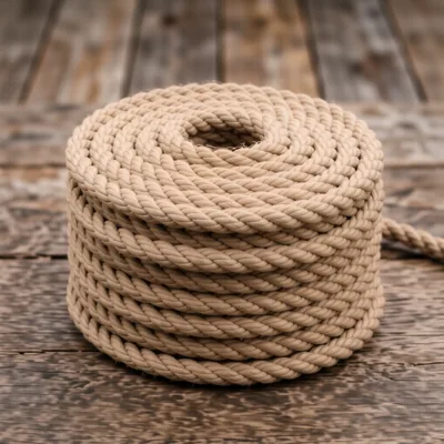 30mm Natural Jute 4 Strand Decking Rope, 150 Metre Roll