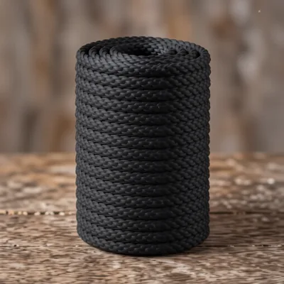 40mm Black Synthetic Decking Rope, 125 Metre Roll