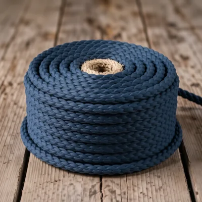 40mm Synthetic Navy Blue Decking Rope, 125 Metre Roll