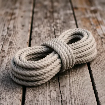 50mm Grey Synthetic Decking Rope, 50 Metre Length