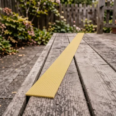 750mm Yellow Anti-Slip Grit Strip for Decking and Ramps