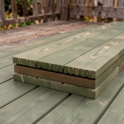 Softwood Green Treated Decking Boards, 28x145mm, 3.0m (Pack of 4)