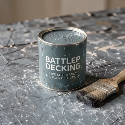 Anti-Slip Decking Paint in Battleship Slate Grey, 2.5L