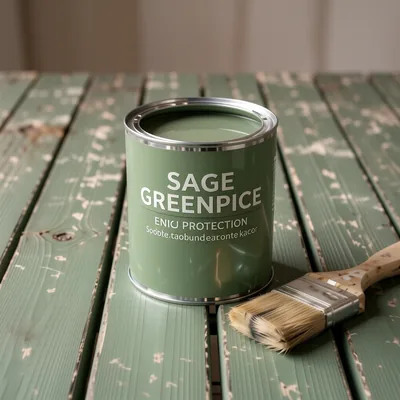 Sage Green Decking Paint for Wood Protection, 5L