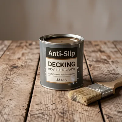 Light Oak Anti-Slip Decking Oil, 2.5 Litre