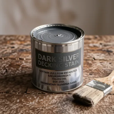 Dark Silver Satin Quick Dry Decking Stain, 2.5L