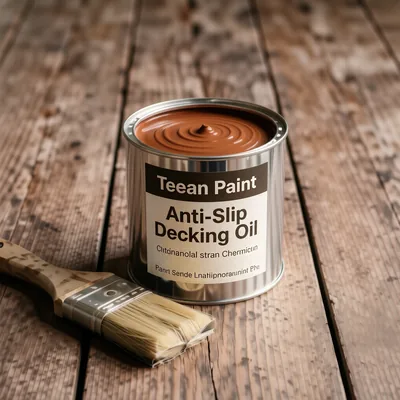 Teak Colour Anti-Slip Decking Oil, 2.5 Litre