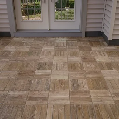 Wooden Garden Decking Tiles Anti Slip Paving Patio Deck Floor