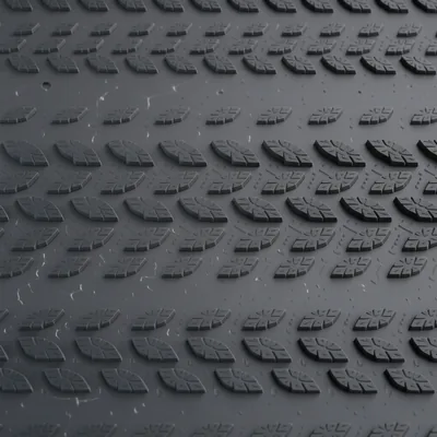 Black Anti-Slip Rubber Mat 1.5m x 0.9m x 12mm